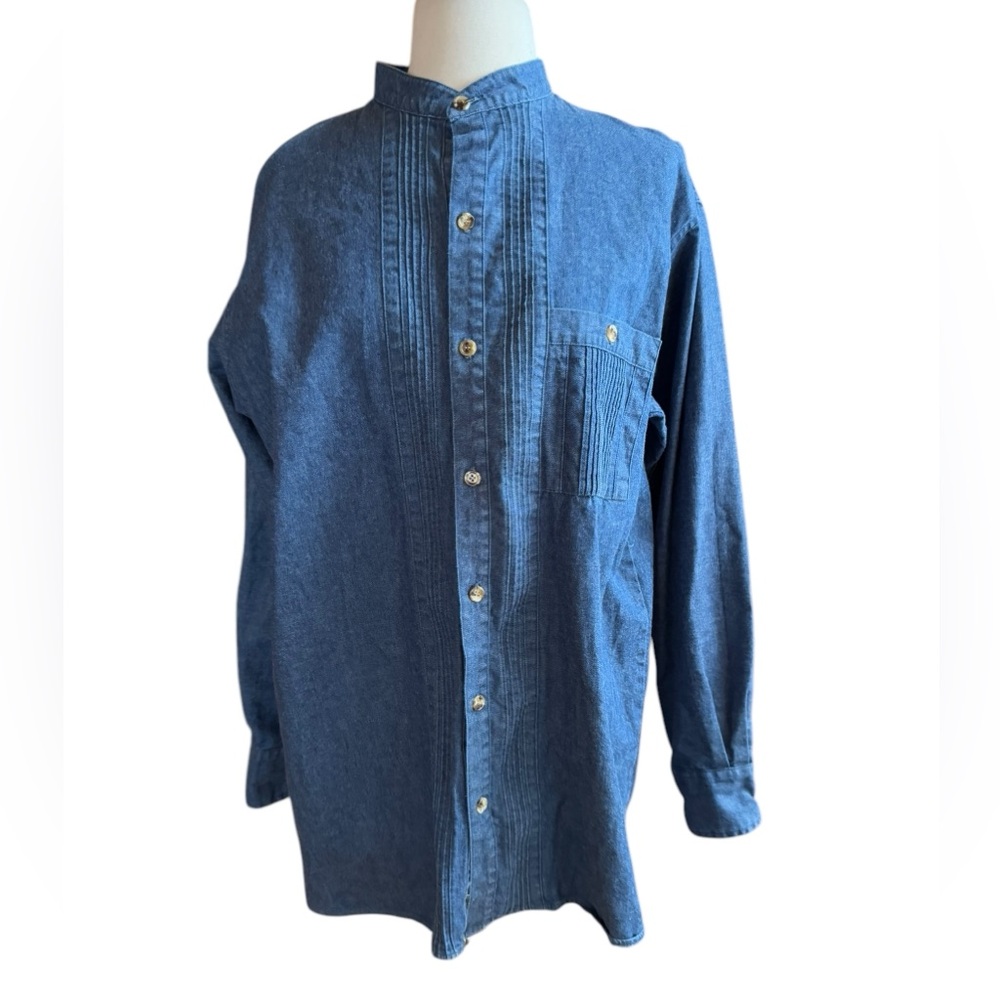 Vintage Spindle River Denim Button Down Shirt